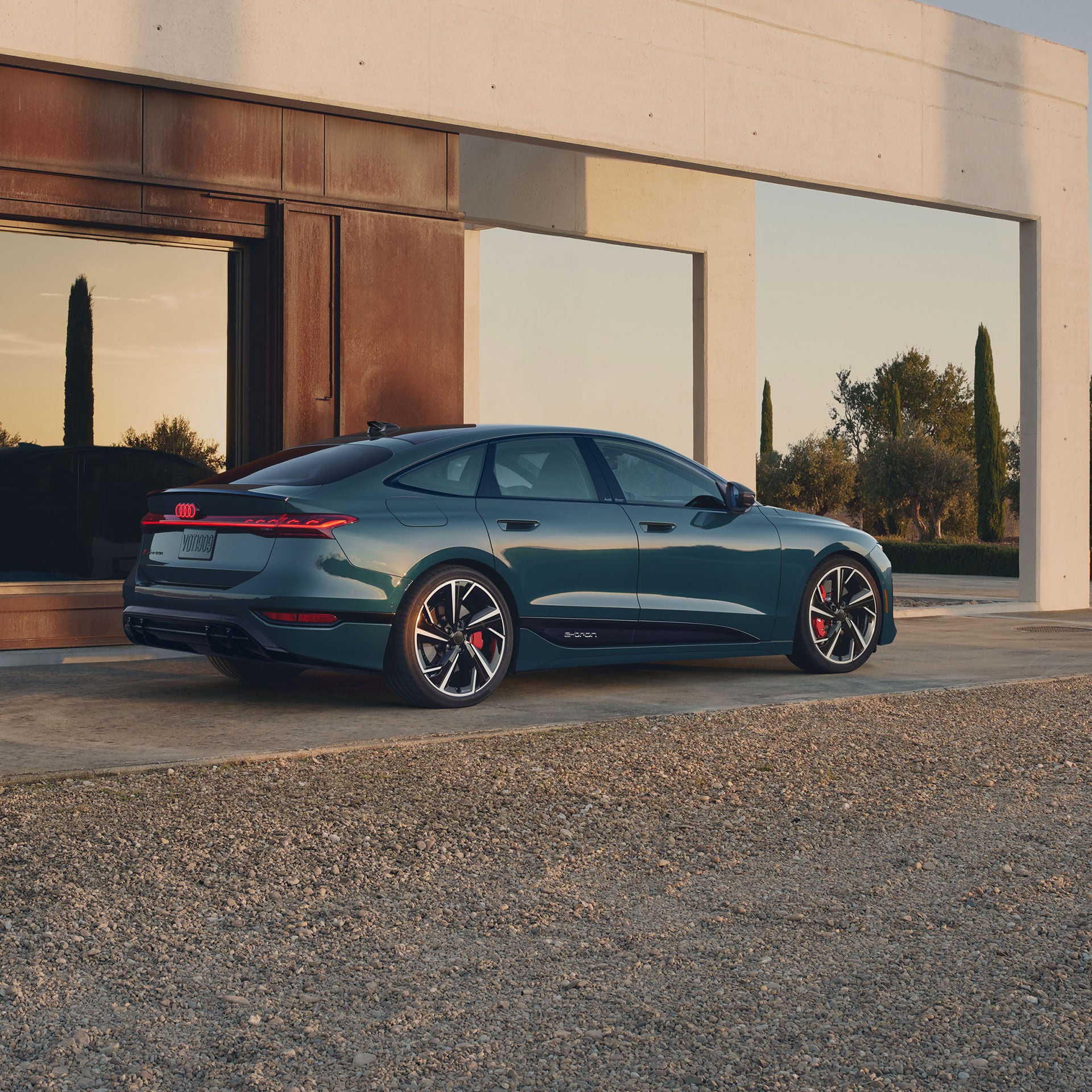 2027 Audi S6 Sportback e-tron official side profile image parked