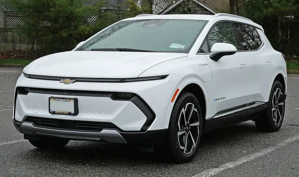 2025 Chevrolet Equinox EV at a charging station