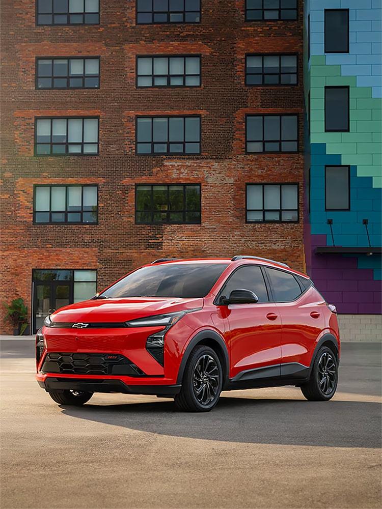 Chevrolet Bolt EV front three-quarter image