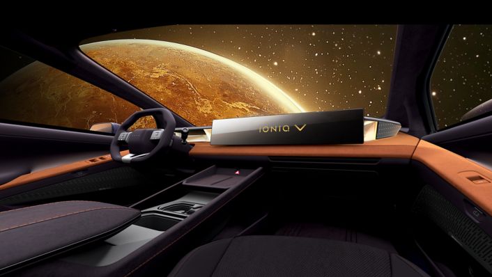 Official Hyundai IONIQ V interior image from the Auto China 2026 release