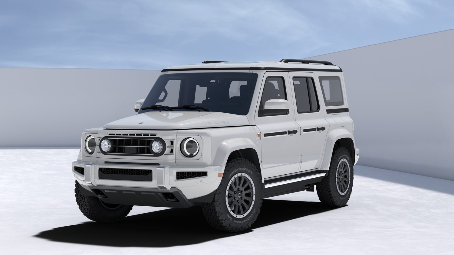 INEOS Fusilier front three-quarter official studio image in white