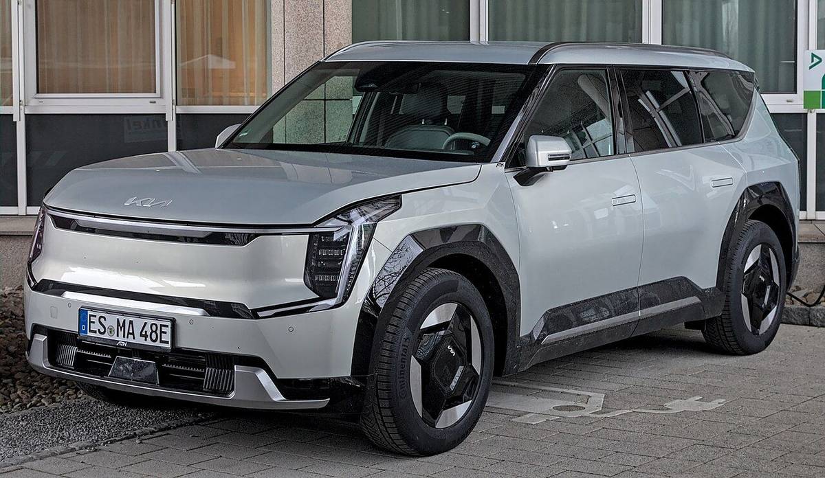 Modern car in a professional showroom setting
