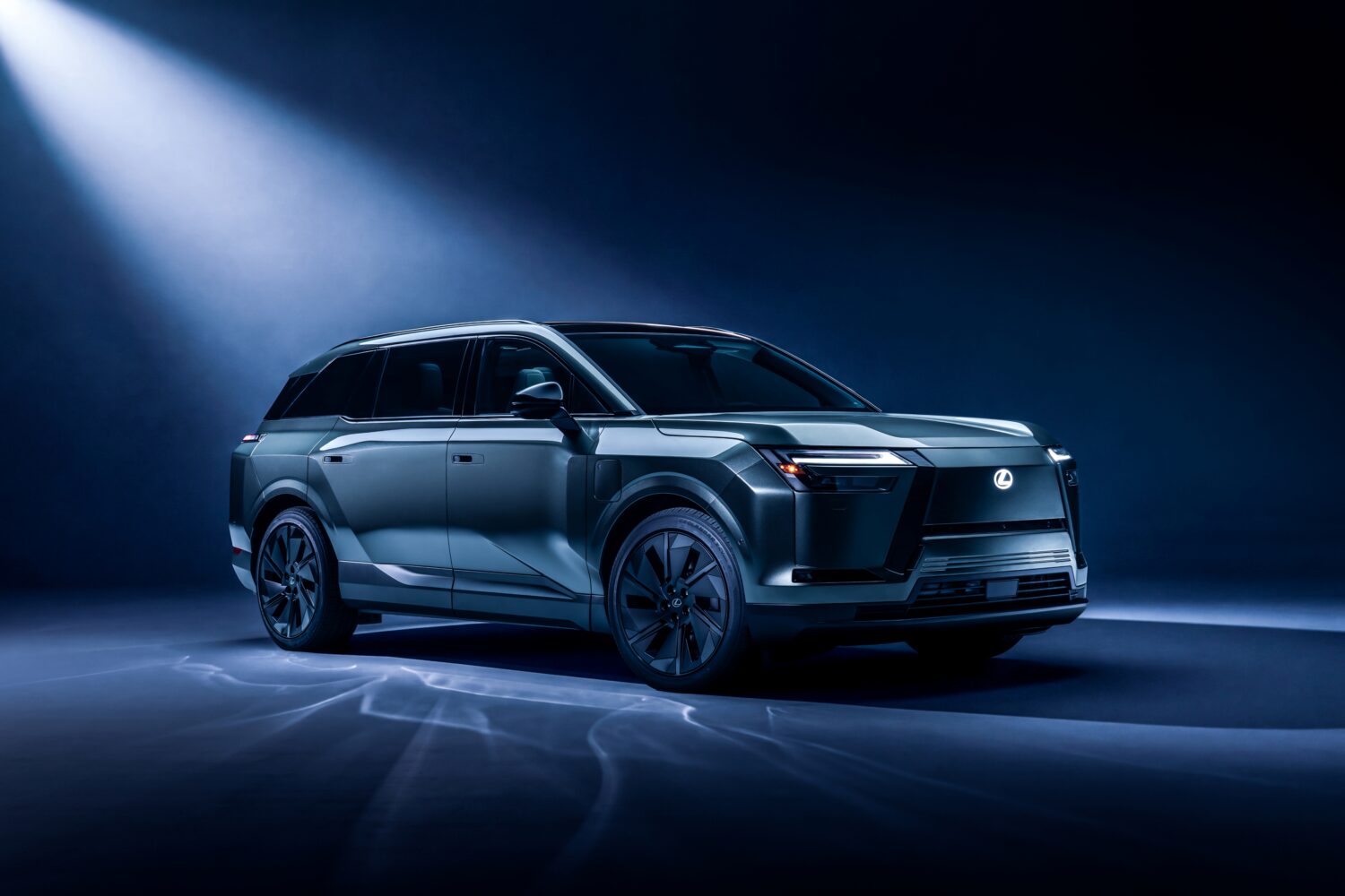 2027 Lexus TZ electric SUV front three-quarter studio view