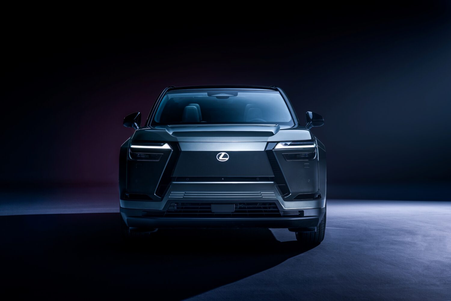 2027 Lexus TZ electric SUV head-on front view