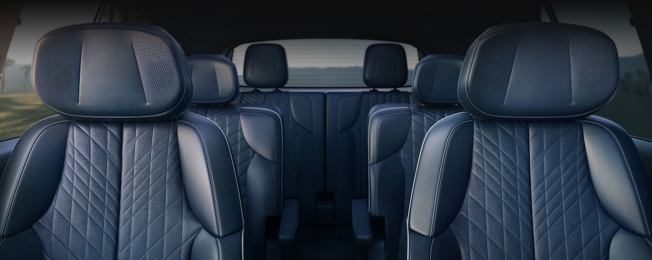 2026 Cadillac VISTIQ three-row seating view