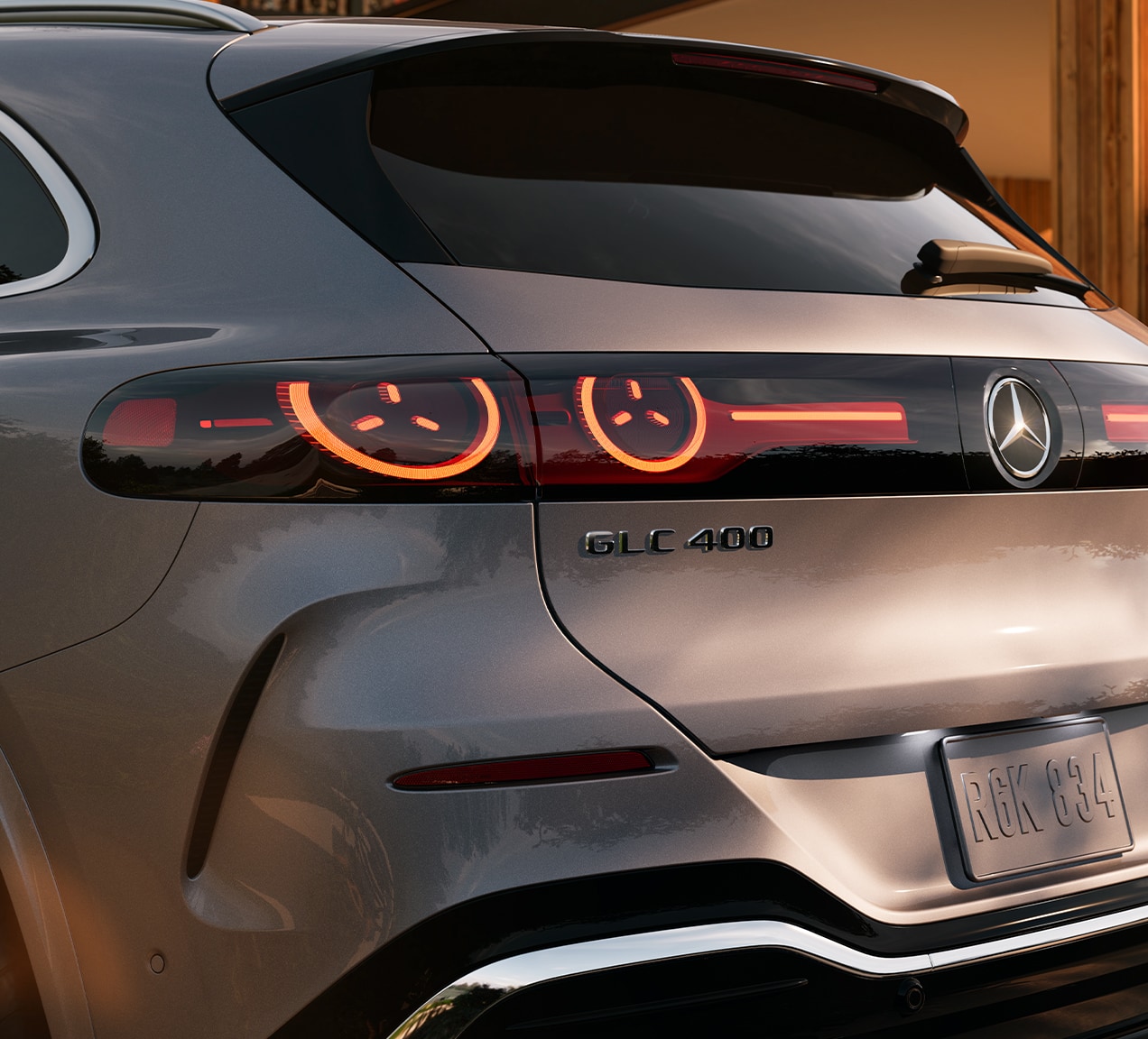 Rear lighting and GLC 400 badge on the 2027 Mercedes-Benz GLC Electric