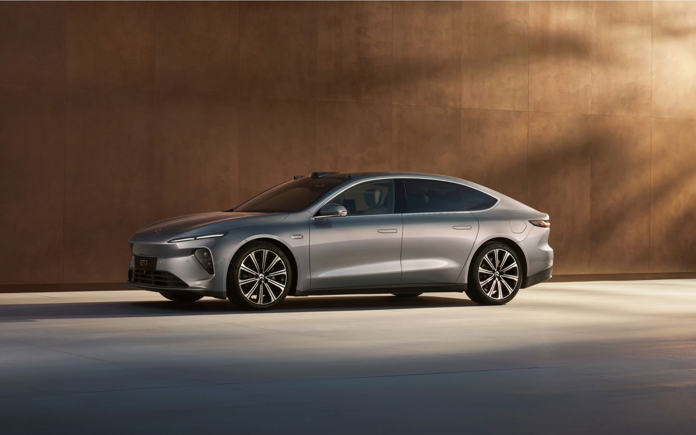 NIO ET7 electric sedan representing the Chinese EV maker's premium brand