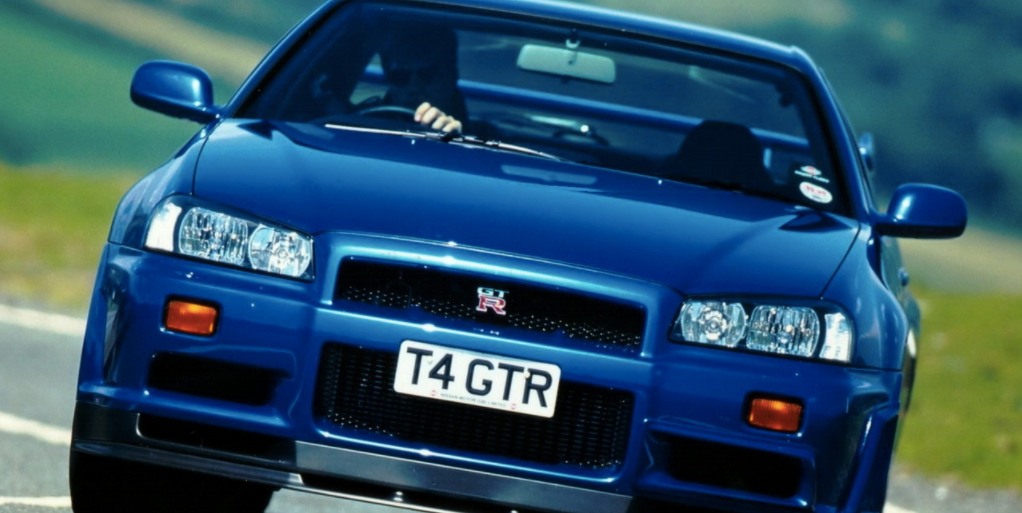 Nissan Skyline GT-R trio — R32, R33, and R34 generations together