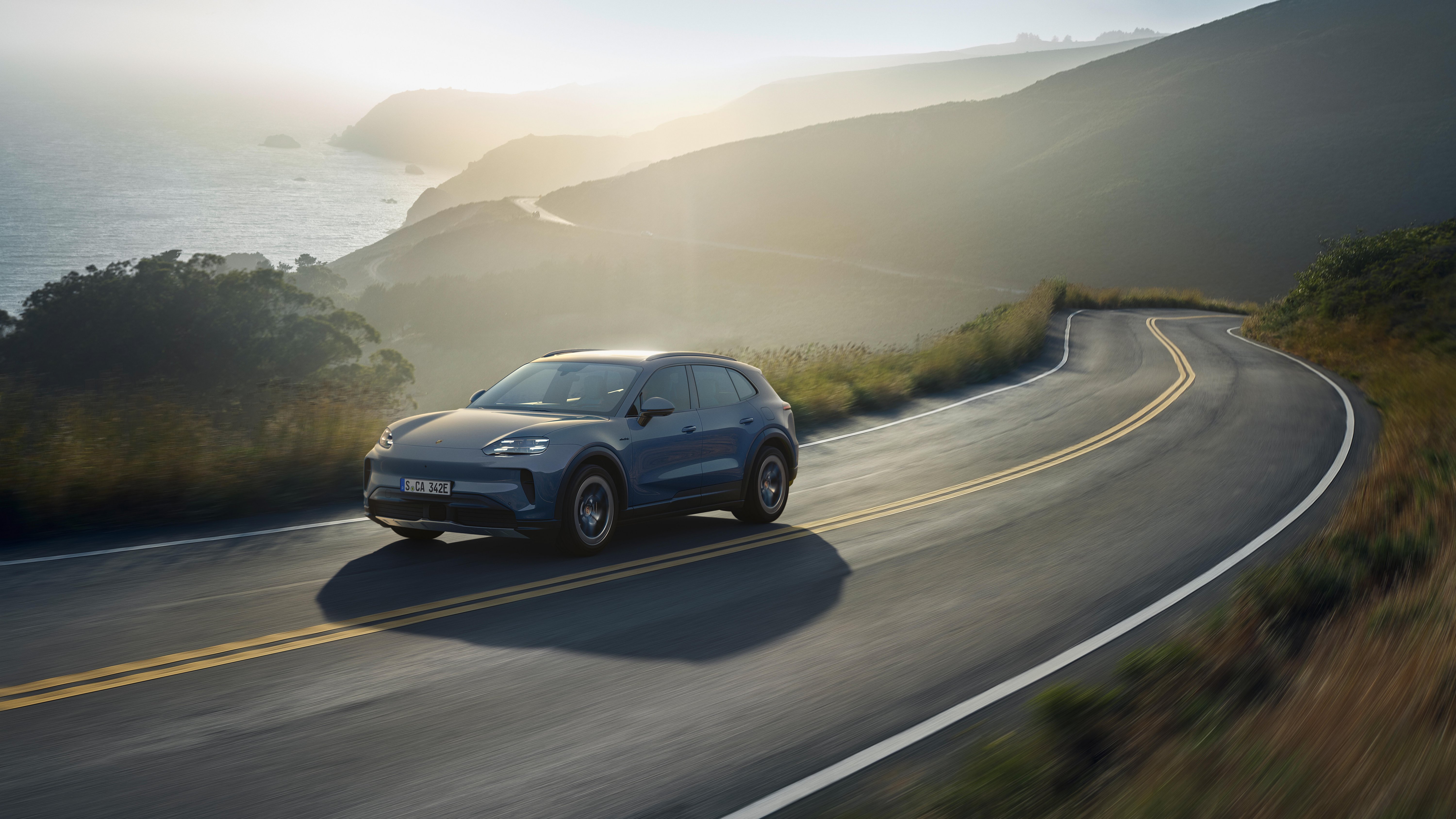 2026 Porsche Cayenne S Electric exterior front three-quarter view