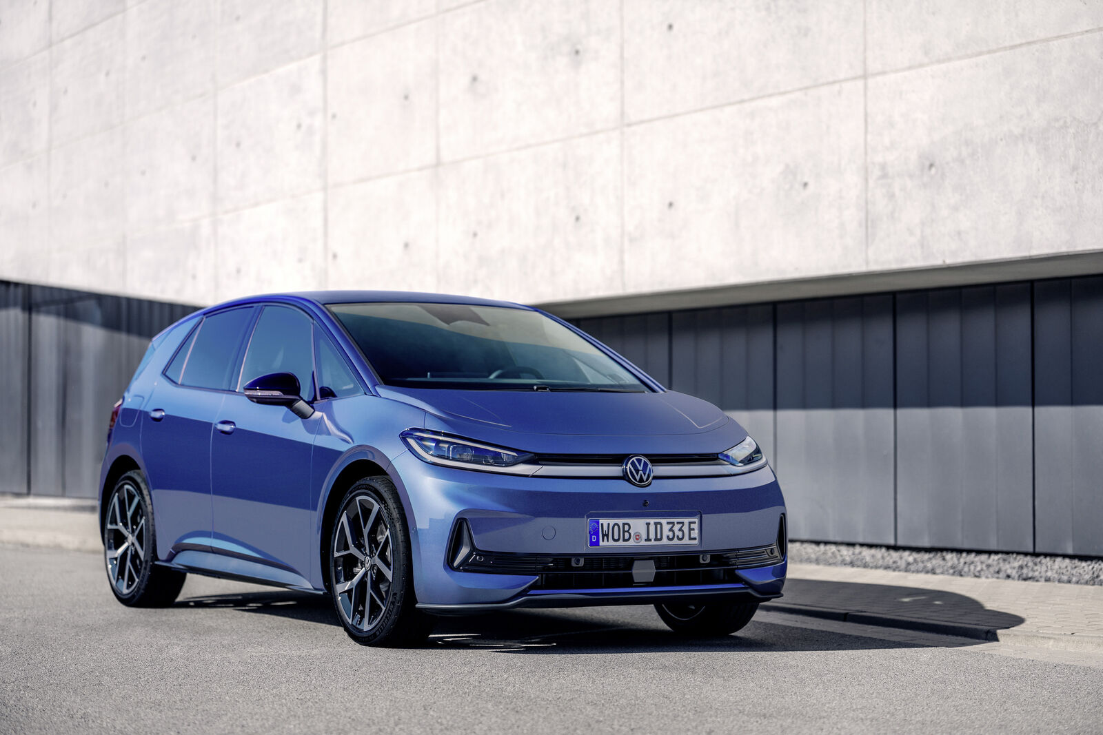 Volkswagen ID.3 Neo front three-quarter exterior press image